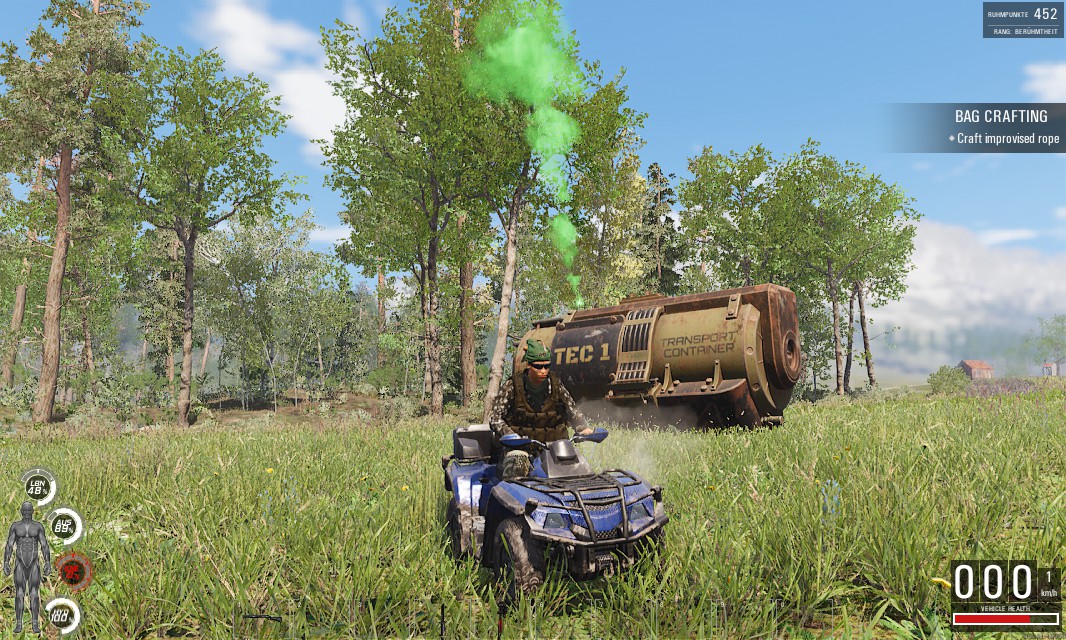 Diesmal fällt der Container mir nicht auf mein Auto...