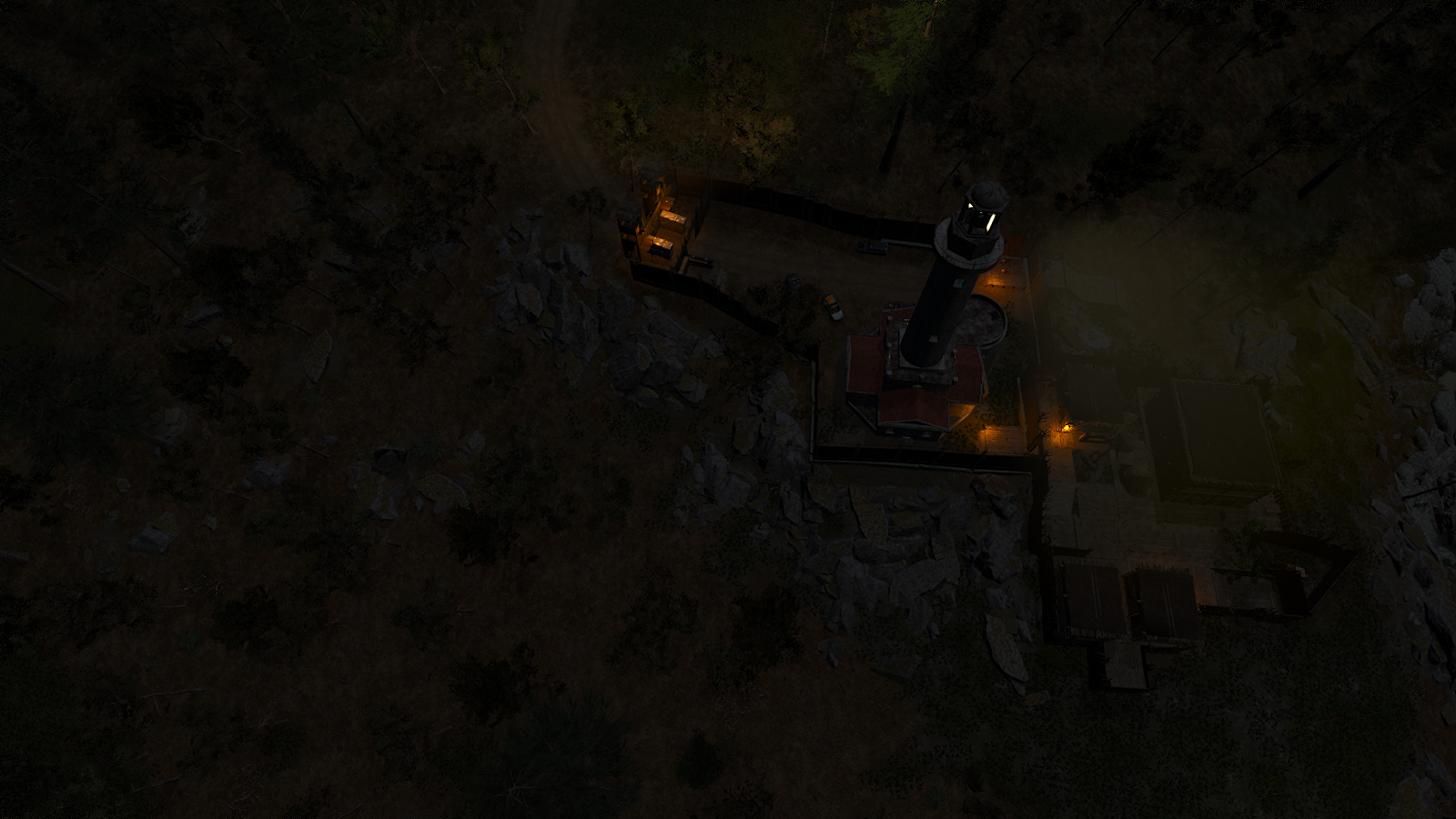 Kleines Fhotoshooting unserer Base, bei Nacht mit dem Wasserflugzeug