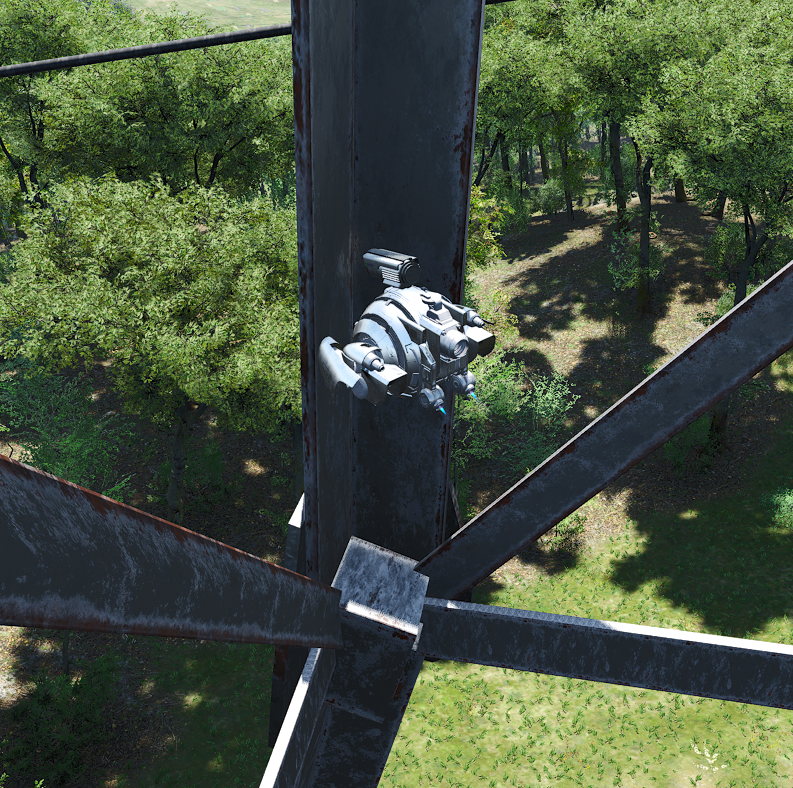 Arme Drohne Hängt fest