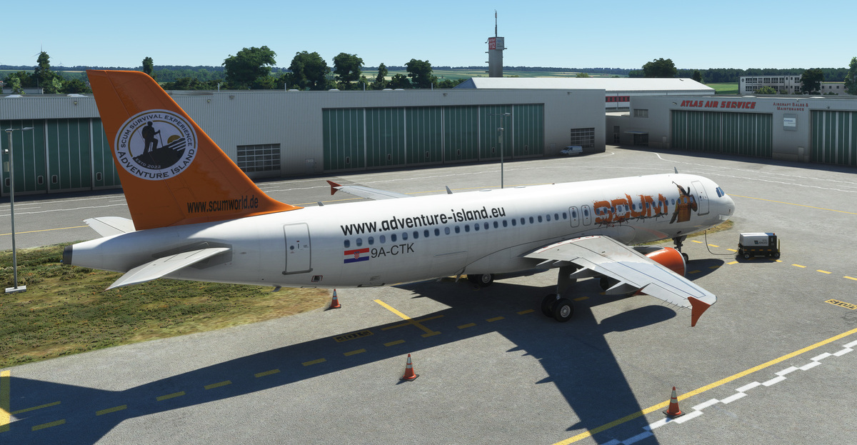 A320 der Croatia Airlines  9A-CTK (Split) als SCUM-Edition