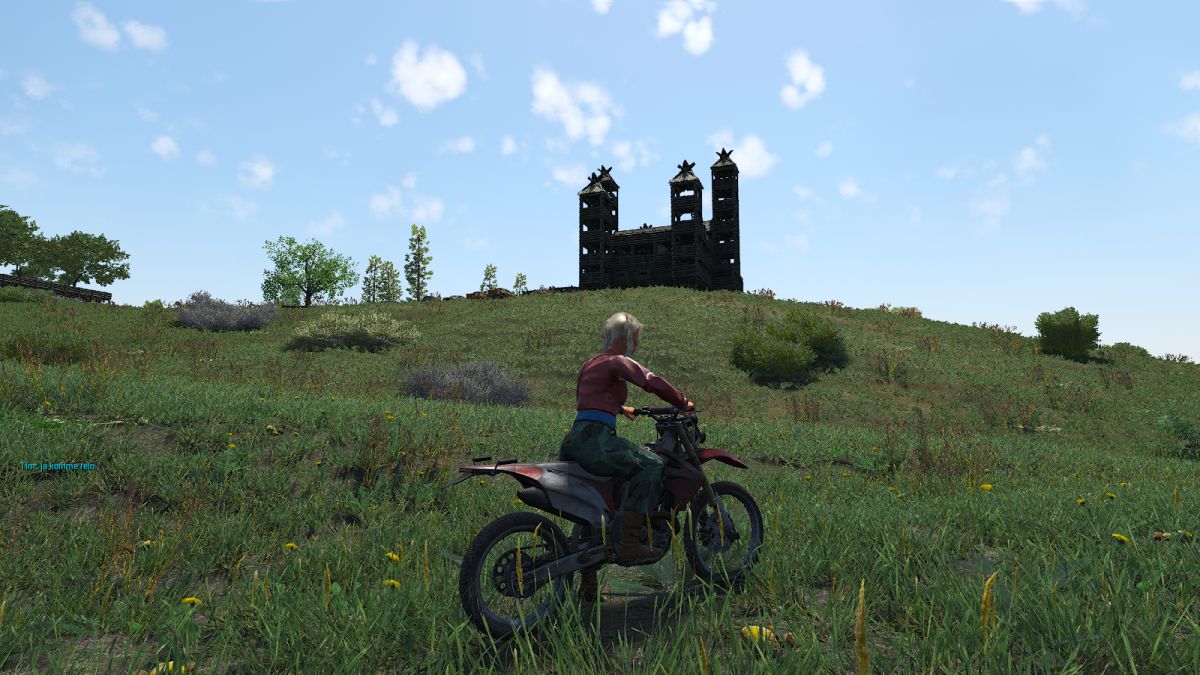 Mit dem Bike zur Bug der Spieler