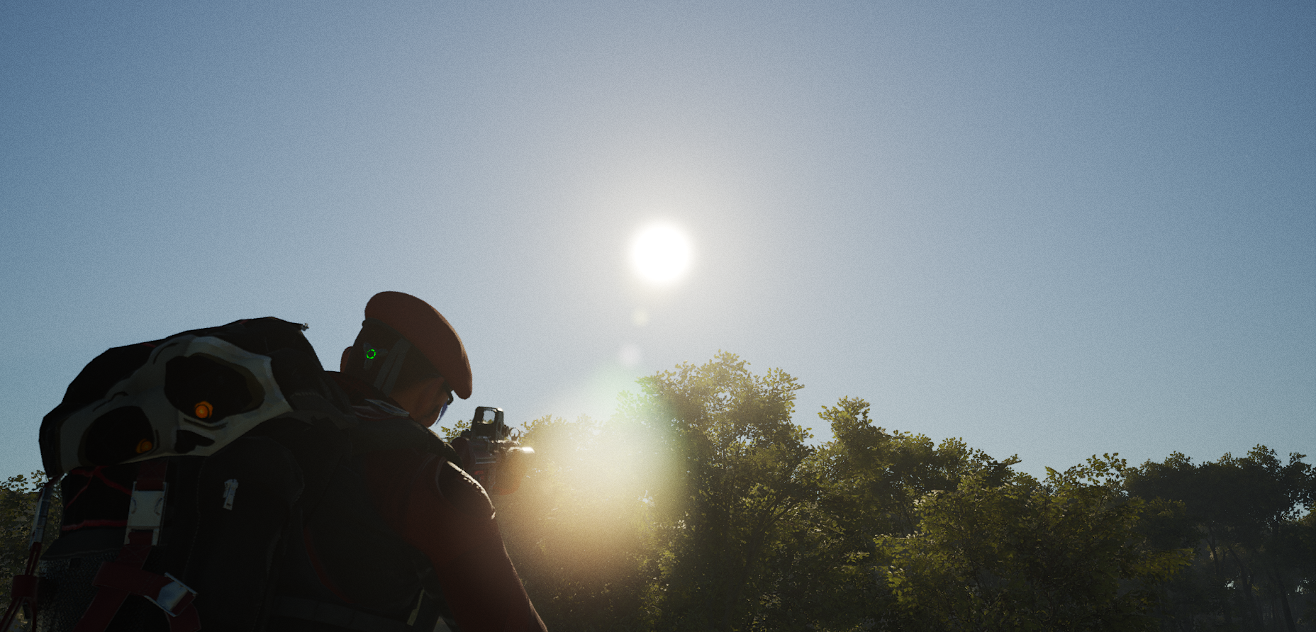 Guenter in seiner Natürlichen Umgebung, Sonne Tanken.