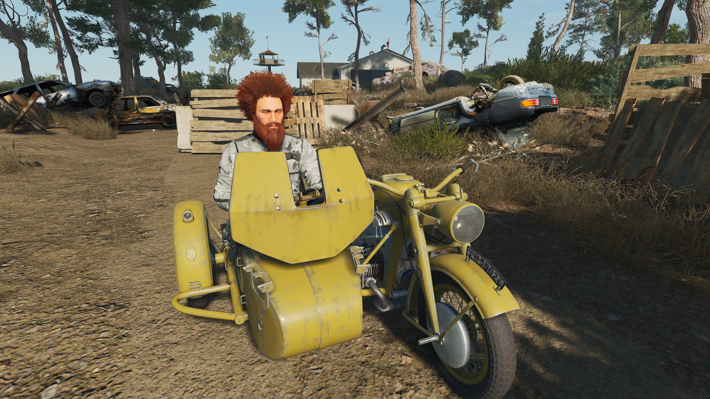 Warte auf den Fahrer