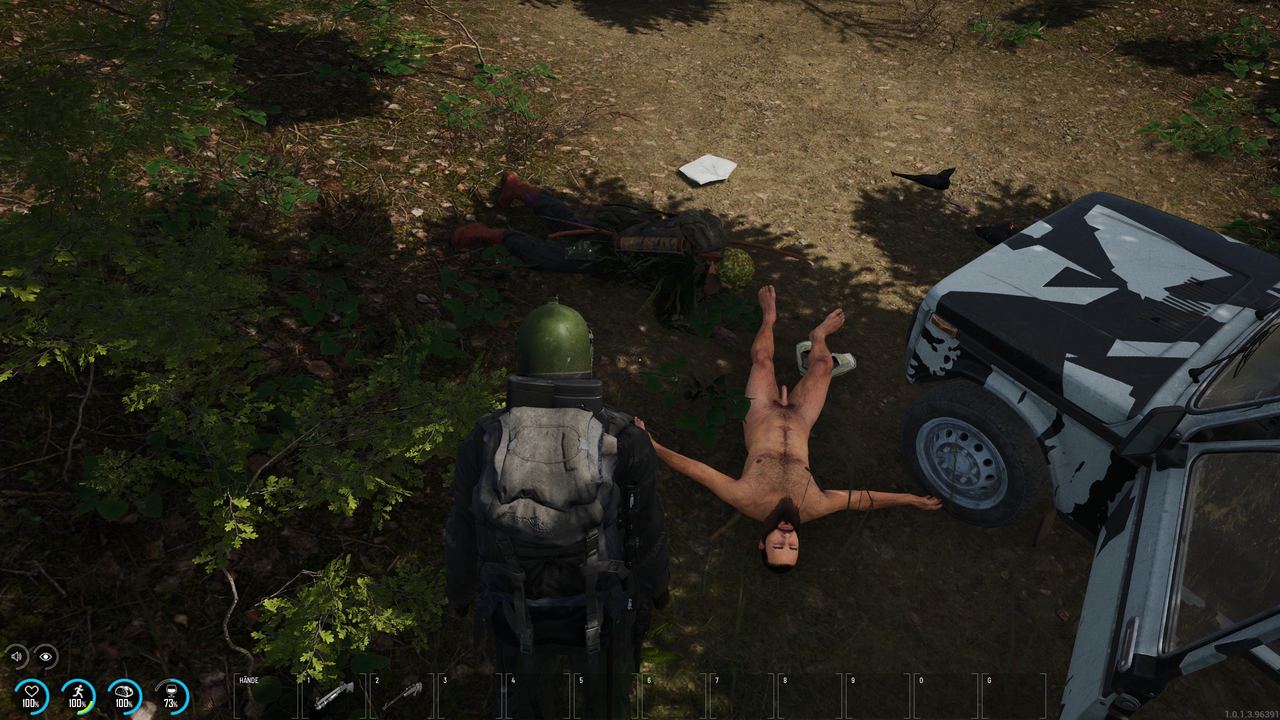 Eigene Leiche beschnuppern