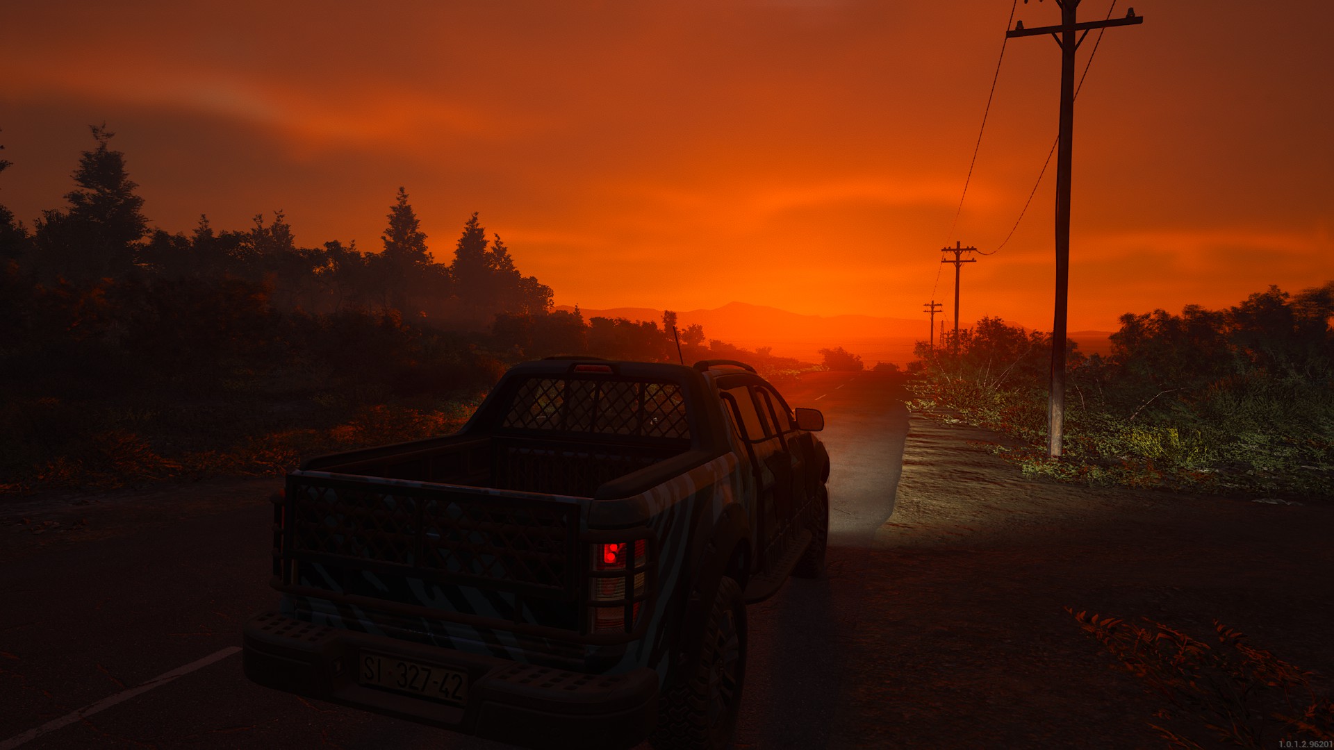 Mit dem Rager in den Sonnenuntergang schauen