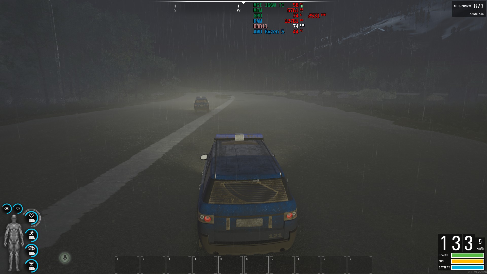 Rennen auf dem Flugfeld