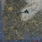 Airdrop steht in der Luft neu Location auf der Karte