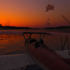 Der Wasserflieger im Sonnenaufgang <3